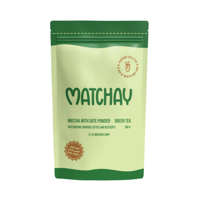 ماچا شیرین شده با پودر خرما - تصویر 1